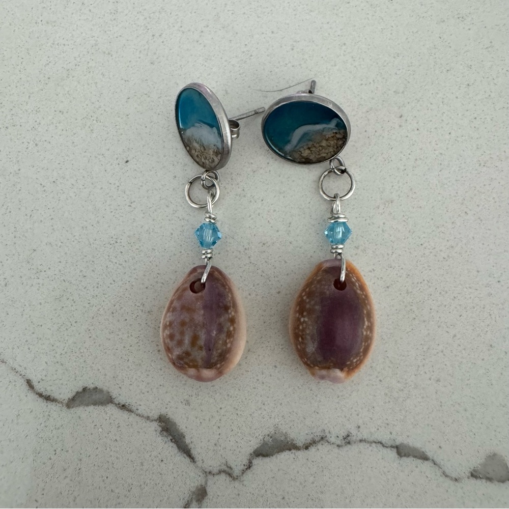 Honey Cowrie Earrings